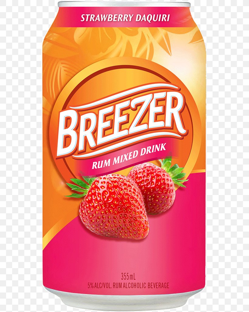 Strawberry Bacardi Breezer Daiquiri Piña Colada Orange Drink, PNG, 547x1024px, Strawberry, Alcoholic Drink, Apple, Bacardi, Bacardi Breezer Download Free
