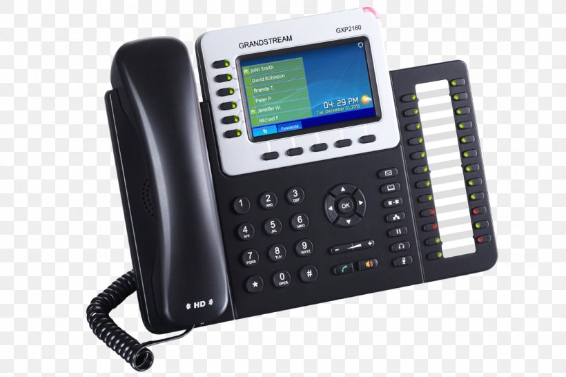 Grandstream Networks VoIP Phone Grandstream GXP2160 Telephone Grandstream GXP1625, PNG, 1080x720px, Grandstream Networks, Answering Machine, Business, Caller Id, Communication Download Free