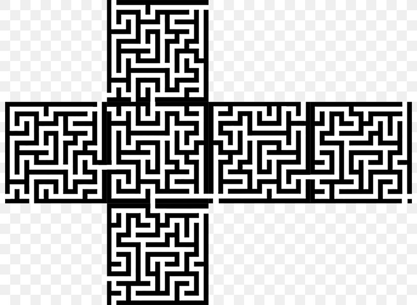 Maze V-Cube 7 Puzzle Vnímavé Deti, PNG, 800x600px, Maze, Area, Black And White, Cube, Cube 2 Hypercube Download Free
