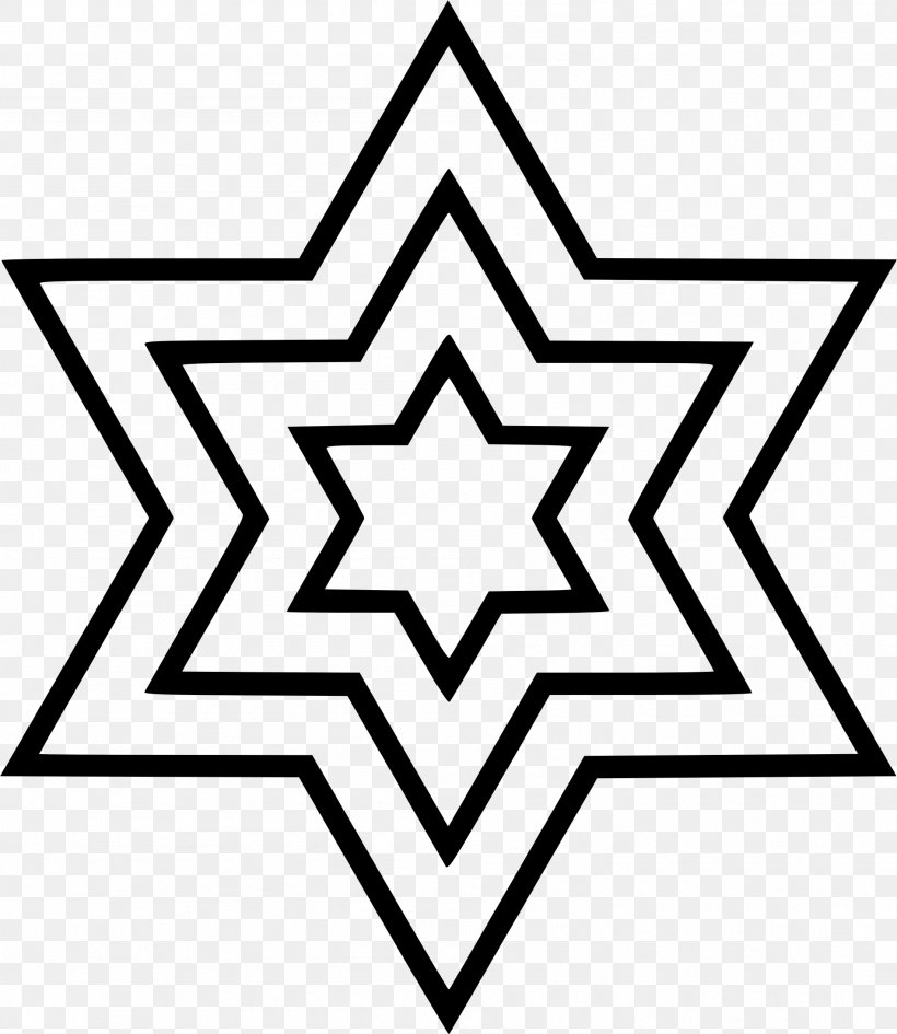 Star Of David Judaism Jewish Symbolism Religion, PNG, 1896x2186px, Star Of David, Area, Black, Black And White, David Download Free