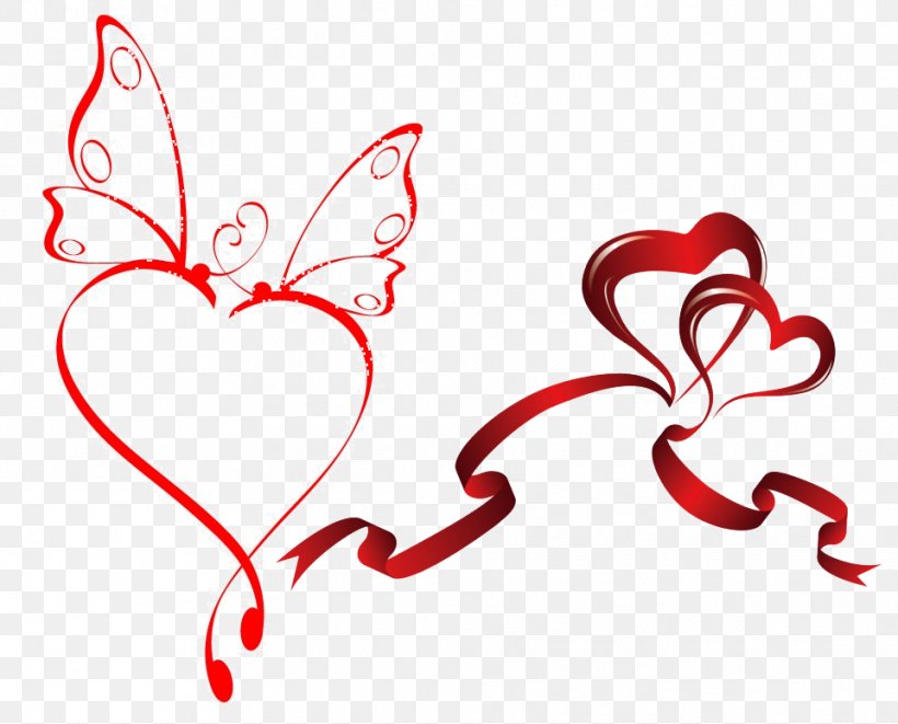 Butterfly Heart Clip Art, PNG, 961x775px, Watercolor, Cartoon, Flower, Frame, Heart Download Free