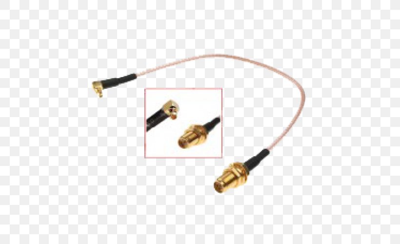 Coaxial Cable Electrical Connector SMA Connector MMCX Connector Hirose U.FL, PNG, 500x500px, Coaxial Cable, Adapter, Aerials, Cable, Electrical Cable Download Free