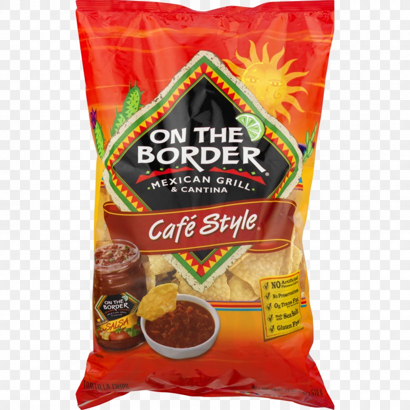Potato Chip Mexican Cuisine Salsa Tortilla Chip On The Border Mexican Grill & Cantina, PNG, 1800x1800px, Potato Chip, Condiment, Corn Chip, Corn Tortilla, Flavor Download Free