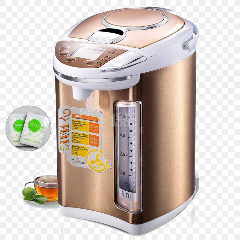 Small Appliance Electric Kettle Electricity Stainless Steel, PNG, 1000x1000px, Small Appliance, Cylinder, Electric Heating, Electric Kettle, Electric Water Boiler Download Free