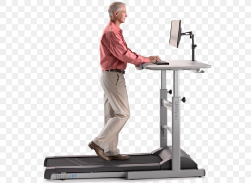 Treadmill Desk LifeSpan TR1200-DT5 LifeSpan TR1200-DT3 Exercise, PNG, 600x600px, Treadmill, Aerobic Exercise, Balance, Desk, Exercise Download Free