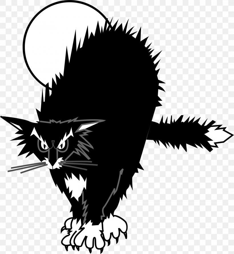 Cat Drawing Clip Art, PNG, 2173x2361px, Cat, Black, Black And White, Black Cat, Can Stock Photo Download Free