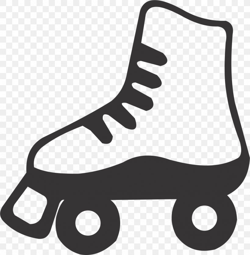 Clip Art Quad Skates Roller Skating Ice Skating Ice Skates, PNG, 1211x1238px, Quad Skates, Black, Black And White, Footwear, Hockey Download Free