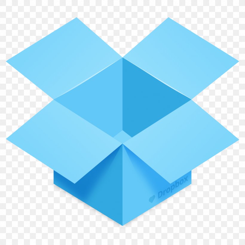 Dropbox OneDrive File Hosting Service, PNG, 1024x1024px, Dropbox, Aqua, Azure, Blue, Cloud Storage Download Free
