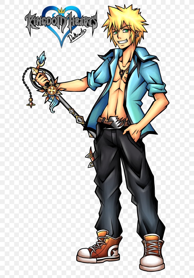 Kingdom Hearts III Tidus Natsu Dragneel Riku, PNG, 682x1172px, Watercolor, Cartoon, Flower, Frame, Heart Download Free