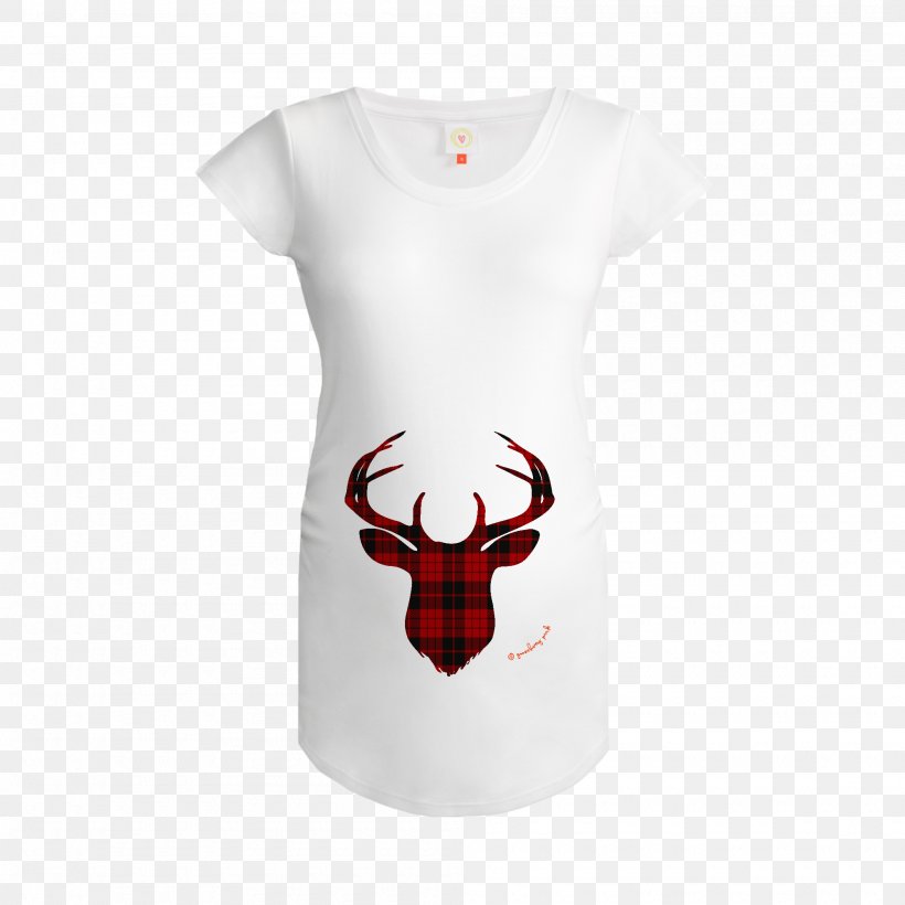 Reindeer T-shirt Antler Sleeve Neck, PNG, 2000x2000px, Reindeer, Antler, Deer, Neck, Sleeve Download Free