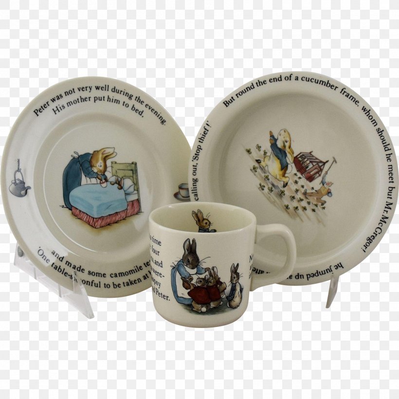 The Tale Of Peter Rabbit Tableware Saucer Plate, PNG, 1916x1916px, Tale Of Peter Rabbit, Antique, Beatrix Potter, Bone China, Bowl Download Free