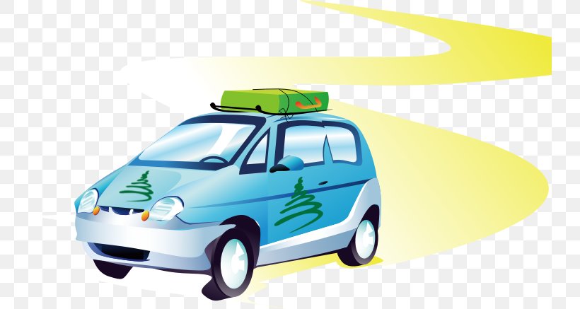 Compact Car Travel Road Trip Clip Art, PNG, 741x437px, Car, Art, Automotive Design, Automotive Exterior, Baggage Download Free