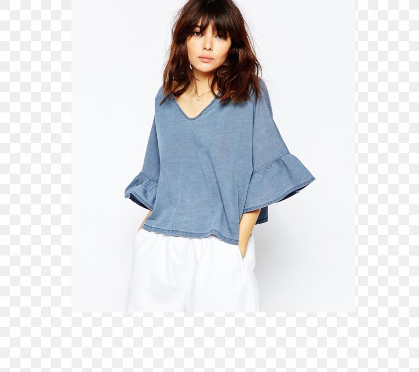 Sleeve T-shirt Blouse Top Clothing, PNG, 1125x1000px, Sleeve, Blouse, Blue, Clothing, Denim Download Free
