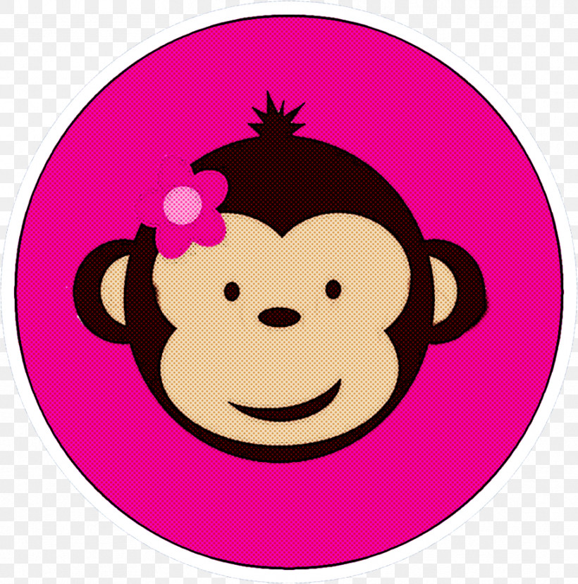Cartoon Cheek Pink Smile Sticker, PNG, 909x920px, Cartoon, Cheek, Circle, Magenta, Pink Download Free