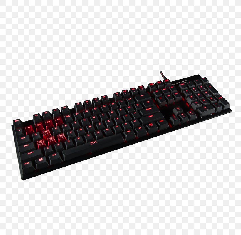 Computer Keyboard Kingston HyperX Alloy Gaming Keypad Cherry, PNG, 800x800px, Computer Keyboard, Cherry, Computer, Computer Component, Computer Mouse Download Free