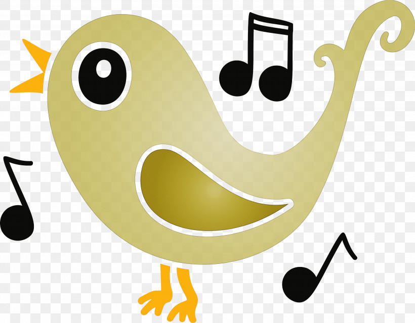 Emoticon, PNG, 3000x2339px, Cartoon Bird, Cartoon, Emoticon, Line, Smile Download Free