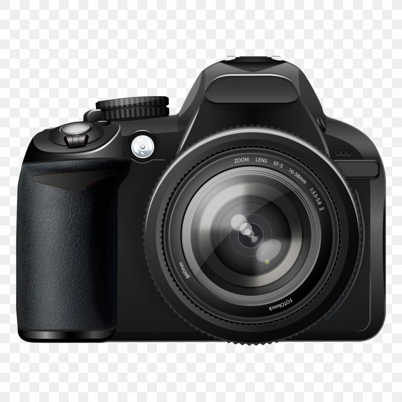 Microphone Digital Camera Single-lens Reflex Camera, PNG, 1000x1000px, Microphone, Black And White, Camera, Camera Accessory, Camera Lens Download Free