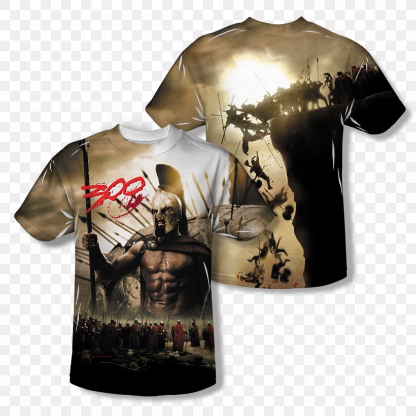 T-shirt Leonidas I YouTube 0 Film Poster, PNG, 1000x1000px, 300 Spartans, Tshirt, Brand, Film, Film Director Download Free