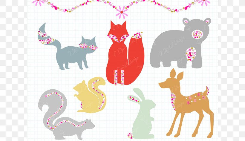 Cat Squirrel Shabby Chic Woodland Clip Art, PNG, 640x472px, Cat, Cat Like Mammal, Deer, Etsy, Fictional Character Download Free