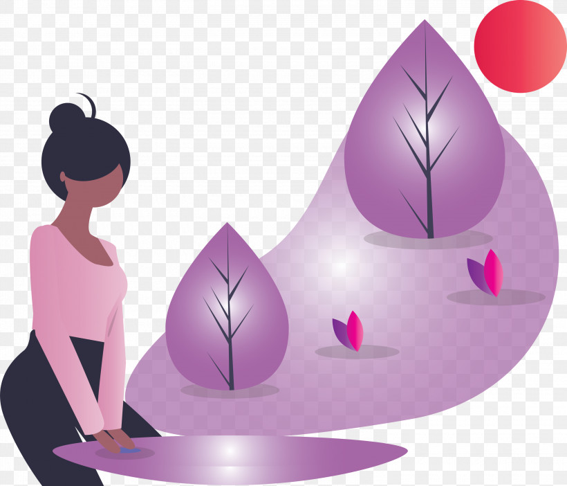 Purple Violet Tree Headgear Animation, PNG, 3000x2571px, Purple, Animation, Headgear, Tree, Violet Download Free
