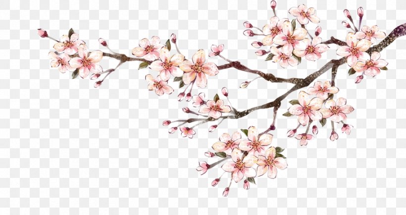Plum Blossom Ink Wash Painting, PNG, 912x484px, Plum Blossom, Blossom, Branch, Cherry Blossom, Chinese Painting Download Free