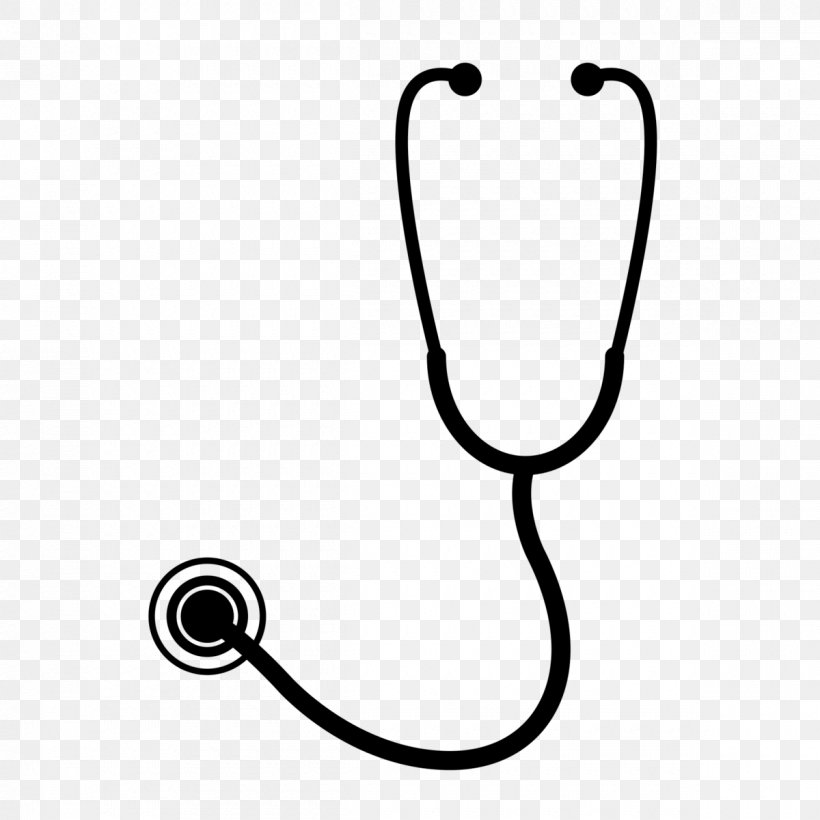 Stethoscope Medicine Health Care Patient Nursing, PNG, 1200x1200px, Stethoscope, Area, Black, Black And White, Body Jewelry Download Free