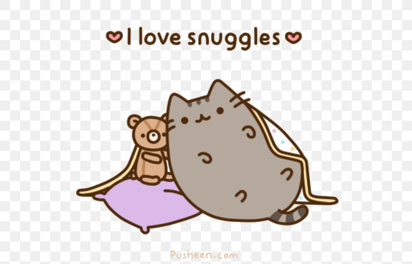 I Am Pusheen The Cat GIF Snuggle, PNG, 600x525px, Watercolor, Cartoon, Flower, Frame, Heart Download Free