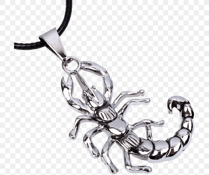 Charms & Pendants Earring Scorpion Silver Necklace, PNG, 709x685px, Charms Pendants, Body Jewelry, Bracelet, Chain, Charm Bracelet Download Free