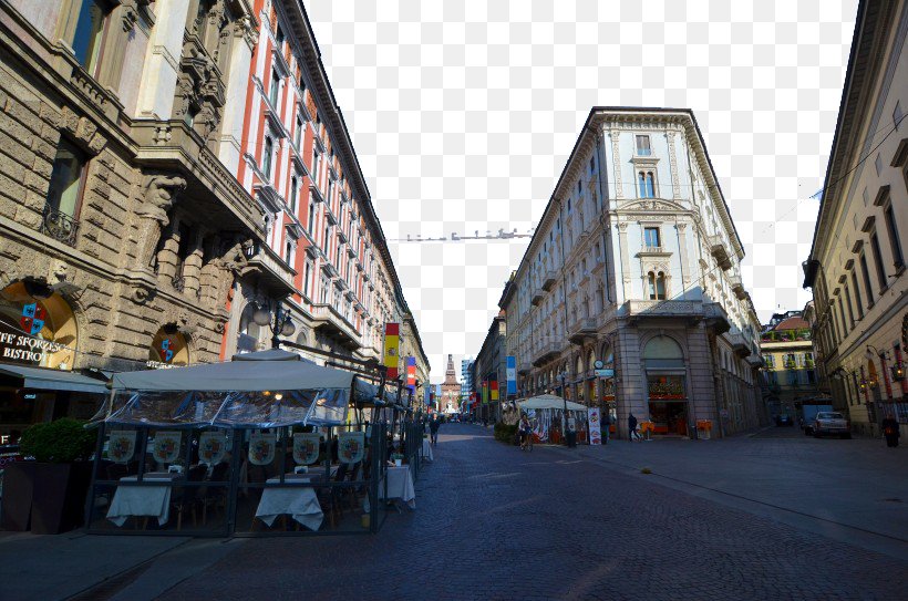 Milan Building Computer File, PNG, 820x543px, Milan, Alley, Architecture, Building, City Download Free