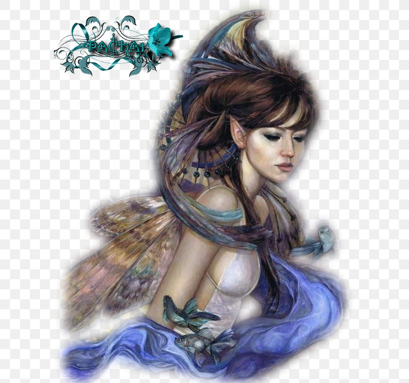 Fairy Artist Painting, PNG, 603x768px, Watercolor, Cartoon, Flower, Frame, Heart Download Free