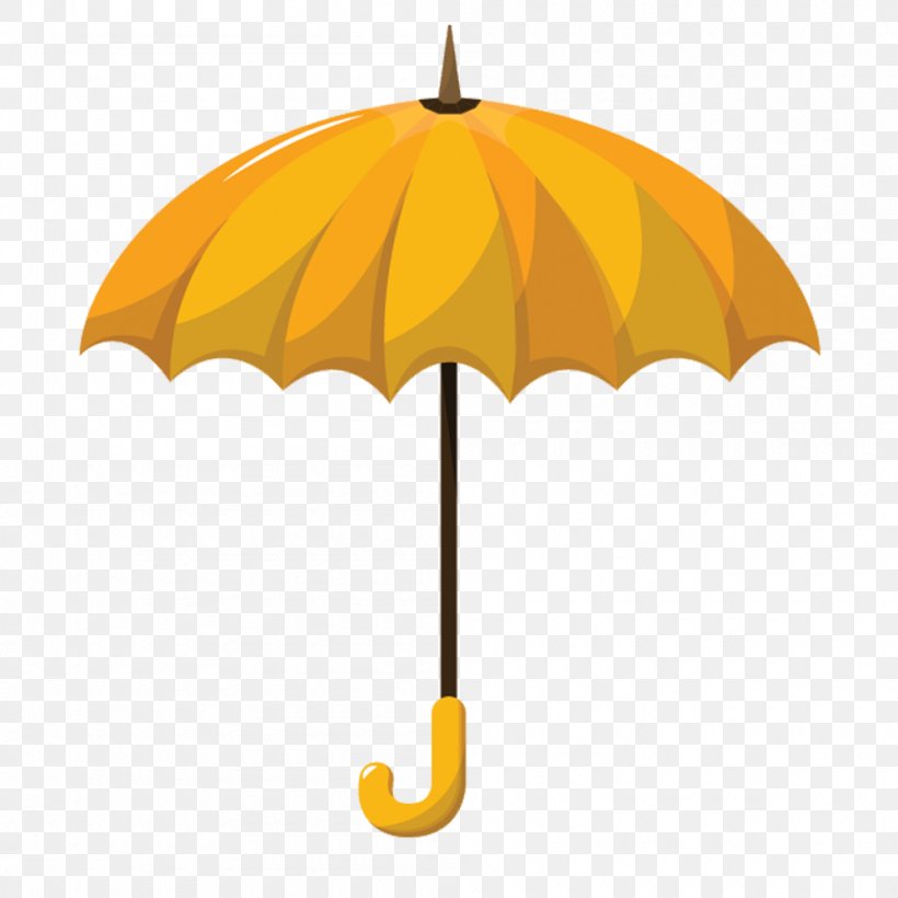 Umbrella Euclidean Vector Yellow, PNG, 1000x1000px, Umbrella, Euclidean Space, Fashion Accessory, Material, Orange Download Free