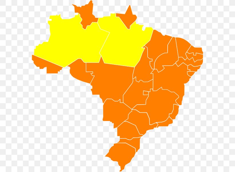 Brazil Vector Map Clip Art, PNG, 600x600px, Brazil, Area, Blank Map, Flag Of Brazil, Geography Download Free