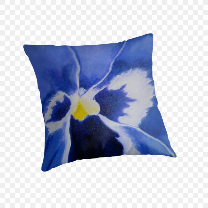 Cushion Throw Pillows, PNG, 875x875px, Cushion, Blue, Cobalt Blue, Flower, Petal Download Free