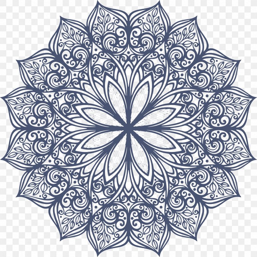 Symmetry Pattern, PNG, 1638x1637px, Symmetry, Area, Black And White, Color, Decorative Arts Download Free