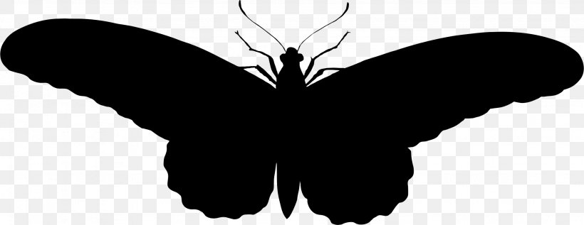 Butterfly Silhouette Clip Art, PNG, 2253x872px, Butterfly, Animal, Arthropod, Black And White, Brush Footed Butterfly Download Free