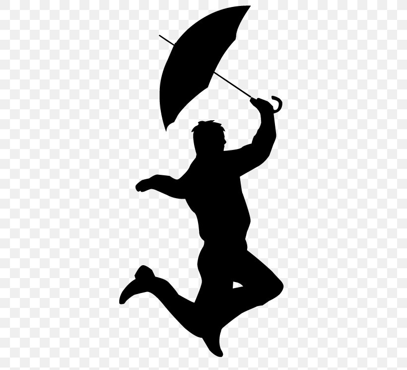 Singing In The Rain! Silhouette Main Title Animated Film, PNG, 376x745px, Singing In The Rain, Animated Film, Black And White, Dance, Fashion Accessory Download Free