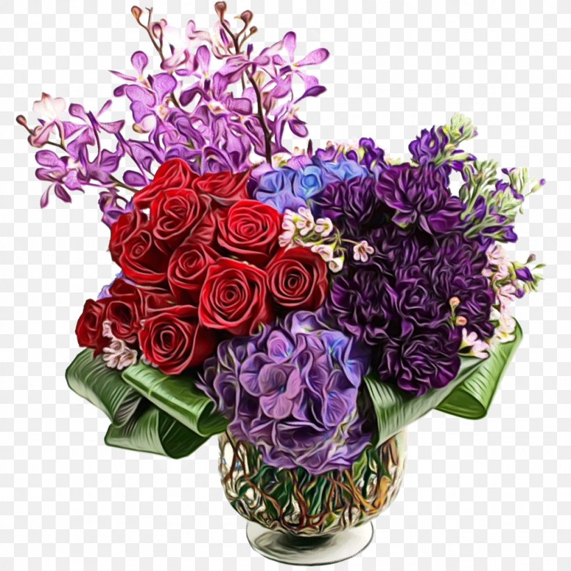 Watercolor Wreath Flower, PNG, 1024x1024px, Watercolor, Artificial Flower, Blume, Bouquet, Cut Flowers Download Free