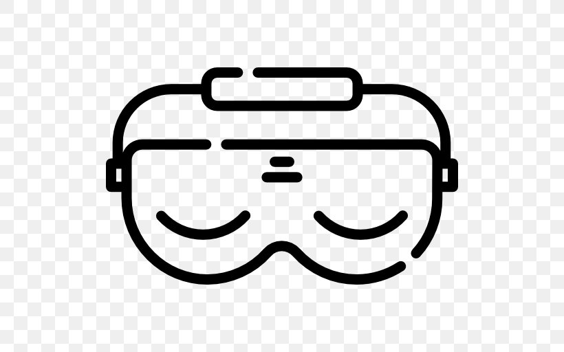 Goggles Glasses Line Clip Art, PNG, 512x512px, Goggles, Black And White, Eyewear, Glasses, Rectangle Download Free