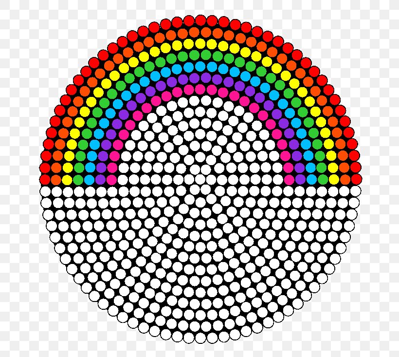 Beadwork Pattern Rainbow Design, PNG, 728x733px, Bead, Area, Beadwork, Craft, Crossstitch Download Free