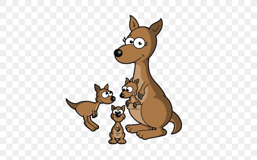 Kangaroo Macropods Clip Art Puppy Dog Breed, PNG, 512x512px, Kangaroo, Animal Figure, Carnivoran, Cartoon, Cat Like Mammal Download Free
