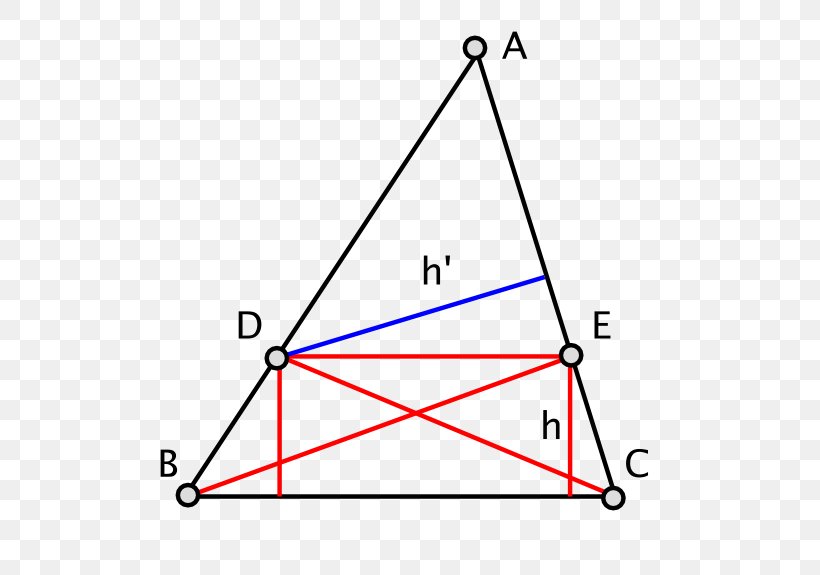 Triangle Intercept Theorem Thales's Theorem Mathematics, PNG, 583x575px, Triangle, Area, Definition, Diagram, Geometry Download Free