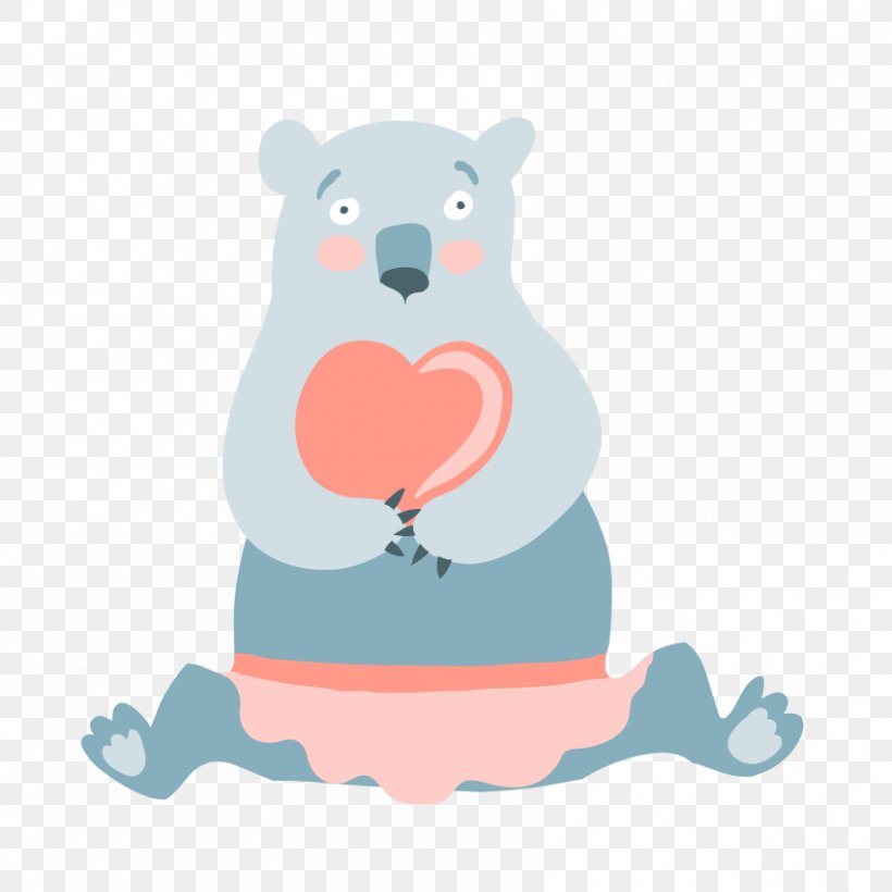 Bear Clip Art, PNG, 850x850px, Watercolor, Cartoon, Flower, Frame, Heart Download Free