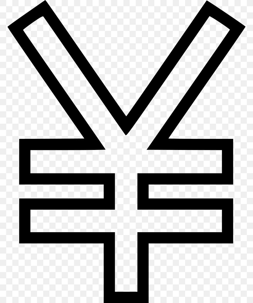 Currency Symbol Yen Sign Vector Graphics Japanese Yen, PNG, 772x980px, Currency Symbol, Area, Black And White, Currency, Currency Pair Download Free