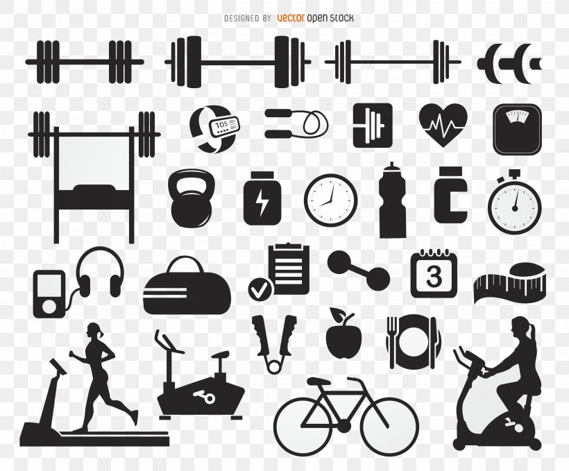 Fitness Centre Physical Fitness Bodybuilding Icon, PNG, 3515x2913px, Fitness Centre, Black And White, Brand, Communication, Exercise Equipment Download Free