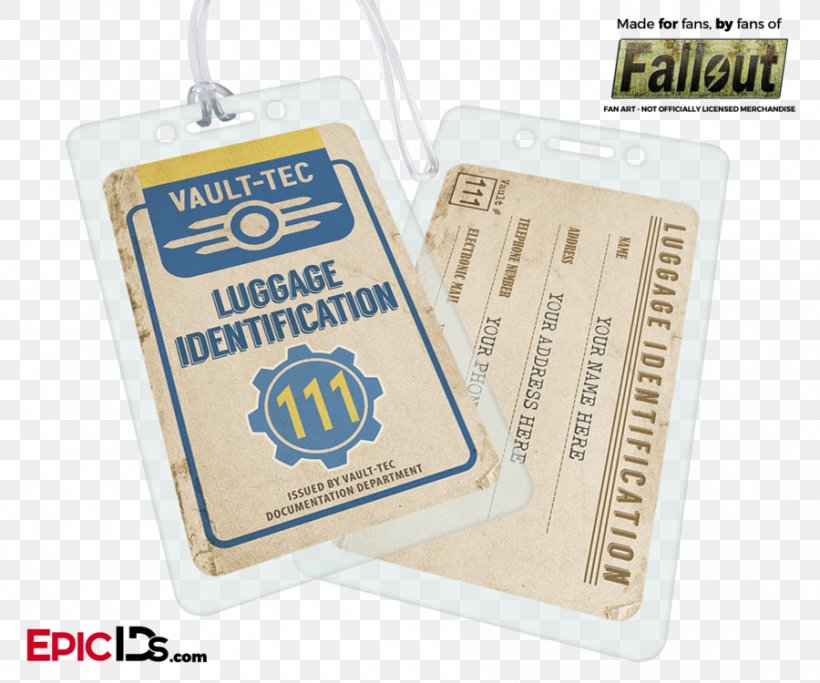 The Vault Vault Dweller Wasteland Fallout 4 Bag Tag, PNG, 900x750px, Vault, Backpack, Badge, Bag, Bag Tag Download Free