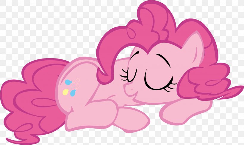 Pinkie Pie Rarity Rainbow Dash Pony Sleep, PNG, 3325x1972px, Watercolor, Cartoon, Flower, Frame, Heart Download Free