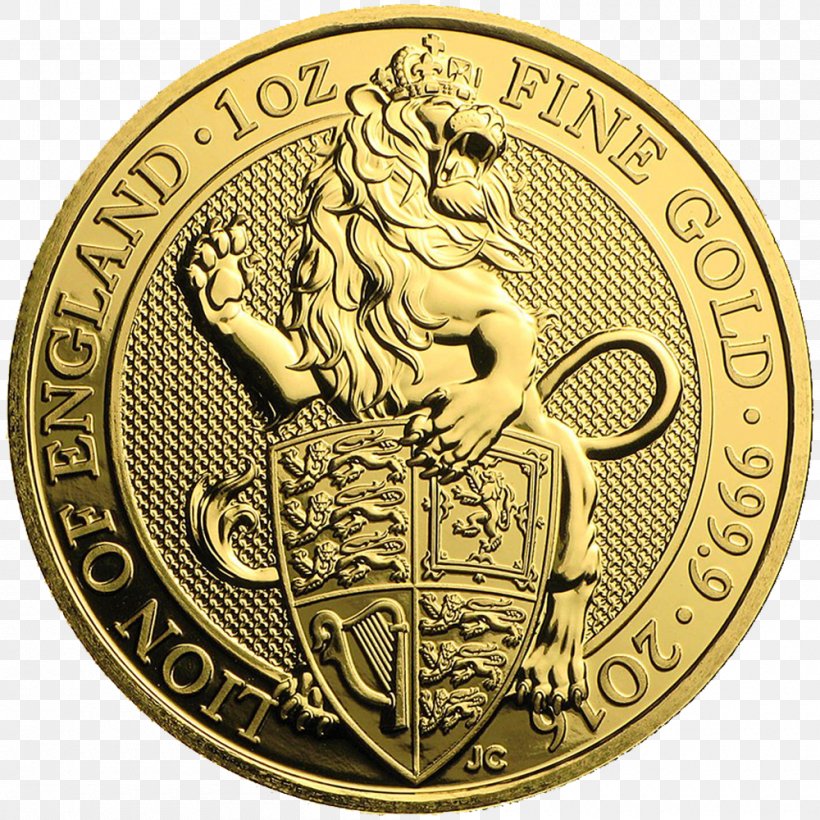 Royal Mint The Queen's Beasts Gold Bullion Coin, PNG, 1000x1000px, Royal Mint, American Gold Eagle, Bronze Medal, Bullion, Bullion Coin Download Free