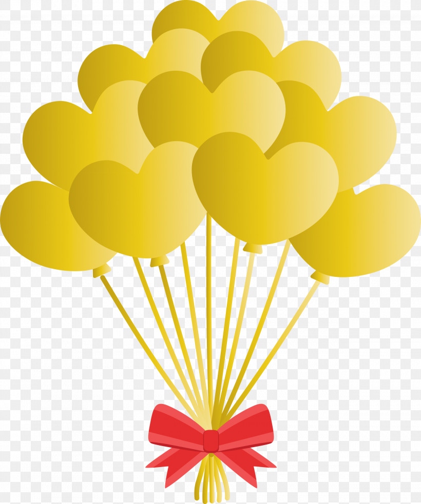 Balloon, PNG, 2501x3000px, Balloon, Heart, Yellow Download Free