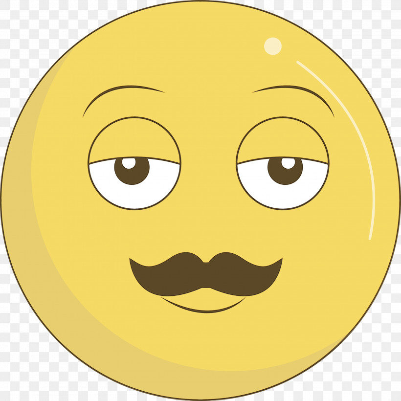 Smiley Yellow Line Meter, PNG, 3000x3000px, Emoji, Line, Meter, Paint, Smiley Download Free