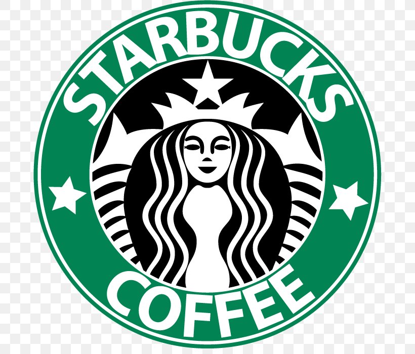 Starbucks Coffee Cafe Starbucks Coffee Tea, PNG, 688x700px, Coffee, Area, Artwork, Black And White, Brand Download Free